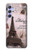 S2211 パリエッフェル塔ポストカード Paris Postcard Eiffel Tower Samsung Galaxy A54 5G バックケース、フリップケース・カバー