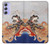 S2496 日本美術歌 歌川国芳 玉取り Japan Art Utagawa Kuniyoshi Tamatori Samsung Galaxy A54 5G バックケース、フリップケース・カバー