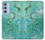 S2653 ドラゴングリーンターコイズストーングラフィックプリント Chinese Dragon Green Turquoise Stone Graphic Printed Samsung Galaxy A54 5G バックケース、フリップケース・カバー