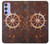 S2766 船 ホイール 錆 Ship Wheel Rusty Texture Samsung Galaxy A54 5G バックケース、フリップケース・カバー