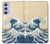 S2790 北斎 神奈川沖浪裏 Hokusai Under The Wave off Kanagawa Samsung Galaxy A54 5G バックケース、フリップケース・カバー