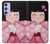 S3042 雛人形 着物桜 Japan Girl Hina Doll Kimono Sakura Samsung Galaxy A54 5G バックケース、フリップケース・カバー