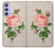 S3079 ピンクローズ Vintage Pink Rose Samsung Galaxy A54 5G バックケース、フリップケース・カバー