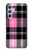 S3091 ピンクの模様のパターン Pink Plaid Pattern Samsung Galaxy A54 5G バックケース、フリップケース・カバー