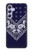 S3357 ネイビーブルーバンダナパターン Navy Blue Bandana Pattern Samsung Galaxy A54 5G バックケース、フリップケース・カバー
