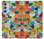S3391 モザイクアートグラフィック Abstract Art Mosaic Tiles Graphic Samsung Galaxy A54 5G バックケース、フリップケース・カバー