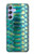 S3414 緑のヘビの鱗 グラフィックプリント Green Snake Scale Graphic Print Samsung Galaxy A54 5G バックケース、フリップケース・カバー