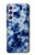 S3439 インディゴタイダイ Fabric Indigo Tie Dye Samsung Galaxy A54 5G バックケース、フリップケース・カバー