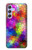 S3677 カラフルなレンガのモザイク Colorful Brick Mosaics Samsung Galaxy A54 5G バックケース、フリップケース・カバー