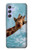 S3680 かわいいスマイルキリン Cute Smile Giraffe Samsung Galaxy A54 5G バックケース、フリップケース・カバー
