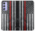 S3687 消防士細い赤い線アメリカの国旗 Firefighter Thin Red Line American Flag Samsung Galaxy A54 5G バックケース、フリップケース・カバー