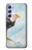 S3843 白頭ワシと氷 Bald Eagle On Ice Samsung Galaxy A54 5G バックケース、フリップケース・カバー