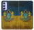 S3858 ウクライナ ヴィンテージ旗 Ukraine Vintage Flag Samsung Galaxy A54 5G バックケース、フリップケース・カバー