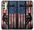 S3803 電気技師ラインマンアメリカ国旗 Electrician Lineman American Flag Samsung Galaxy A24 4G バックケース、フリップケース・カバー