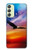 S3841 白頭ワシ カラフルな空 Bald Eagle Flying Colorful Sky Samsung Galaxy A24 4G バックケース、フリップケース・カバー