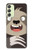 S3855 ナマケモノの顔の漫画 Sloth Face Cartoon Samsung Galaxy A24 4G バックケース、フリップケース・カバー