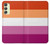 S3887 レズビアンプライドフラッグ Lesbian Pride Flag Samsung Galaxy A24 4G バックケース、フリップケース・カバー