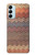 S3752 ジグザグ生地パターングラフィックプリント Zigzag Fabric Pattern Graphic Printed Samsung Galaxy M14 バックケース、フリップケース・カバー