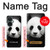 S1072 パンダ Panda Bear OnePlus Nord CE 3 Lite, Nord N30 5G バックケース、フリップケース・カバー