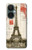 S2108 エッフェル塔パリポストカード Eiffel Tower Paris Postcard OnePlus Nord CE 3 Lite, Nord N30 5G バックケース、フリップケース・カバー