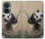 S2210 パンダふわふわアートの絵画 Panda Fluffy Art Painting OnePlus Nord CE 3 Lite, Nord N30 5G バックケース、フリップケース・カバー