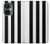 S2297 黒と白の縦縞 Black and White Vertical Stripes OnePlus Nord CE 3 Lite, Nord N30 5G バックケース、フリップケース・カバー