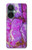 S2907 パープルターコイズ宝石グラフィックプリント Purple Turquoise Stone OnePlus Nord CE 3 Lite, Nord N30 5G バックケース、フリップケース・カバー