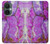 S2907 パープルターコイズ宝石グラフィックプリント Purple Turquoise Stone OnePlus Nord CE 3 Lite, Nord N30 5G バックケース、フリップケース・カバー
