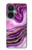 S3896 紫色の大理石の金の筋 Purple Marble Gold Streaks OnePlus Nord CE 3 Lite, Nord N30 5G バックケース、フリップケース・カバー