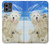 S3794 北極シロクマはシールに恋するペイント Arctic Polar Bear and Seal Paint Motorola Moto G Stylus 5G (2023) バックケース、フリップケース・カバー