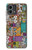 S3879 レトロな音楽の落書き Retro Music Doodle Motorola Moto G Stylus 5G (2023) バックケース、フリップケース・カバー