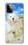 S3794 北極シロクマはシールに恋するペイント Arctic Polar Bear and Seal Paint Motorola Moto G Power (2023) 5G バックケース、フリップケース・カバー