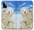 S3794 北極シロクマはシールに恋するペイント Arctic Polar Bear and Seal Paint Motorola Moto G Power (2023) 5G バックケース、フリップケース・カバー