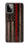 S3804 消防士メタルレッドラインフラググラフィック Fire Fighter Metal Red Line Flag Graphic Motorola Moto G Power (2023) 5G バックケース、フリップケース・カバー