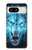 S0752 青火災狼 Blue Fire Grim Wolf Google Pixel 8 バックケース、フリップケース・カバー