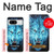 S0752 青火災狼 Blue Fire Grim Wolf Google Pixel 8 バックケース、フリップケース・カバー