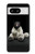 S0878 黒いくま Black Bear Google Pixel 8 バックケース、フリップケース・カバー