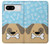 S2669 犬の足 骨 可愛い漫画のパターン Cute Dog Paws Bones Cartoon Google Pixel 8 バックケース、フリップケース・カバー