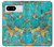 S2906 アクアターコイズ宝石グラフィックプリント Aqua Turquoise Stone Google Pixel 8 バックケース、フリップケース・カバー