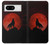 S2955 狼は赤月にハウリング Wolf Howling Red Moon Google Pixel 8 バックケース、フリップケース・カバー
