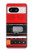 S3204 レッドカセットレコーダーグラフィック Red Cassette Recorder Graphic Google Pixel 8 バックケース、フリップケース・カバー