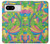 S3273 フラワーラインアートパターン Flower Line Art Pattern Google Pixel 8 バックケース、フリップケース・カバー