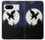 S3323 飛び象満月の夜 Flying Elephant Full Moon Night Google Pixel 8 バックケース、フリップケース・カバー