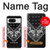 S3363 黒バンダナ Bandana Black Pattern Google Pixel 8 バックケース、フリップケース・カバー