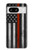 S3472 消防士細い赤線旗 Firefighter Thin Red Line Flag Google Pixel 8 バックケース、フリップケース・カバー