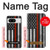 S3472 消防士細い赤線旗 Firefighter Thin Red Line Flag Google Pixel 8 バックケース、フリップケース・カバー