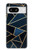 S3479 ネイビーブルーグラフィックアート Navy Blue Graphic Art Google Pixel 8 バックケース、フリップケース・カバー