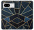 S3479 ネイビーブルーグラフィックアート Navy Blue Graphic Art Google Pixel 8 バックケース、フリップケース・カバー