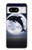 S3510 ドルフィン Dolphin Moon Night Google Pixel 8 バックケース、フリップケース・カバー
