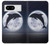 S3510 ドルフィン Dolphin Moon Night Google Pixel 8 バックケース、フリップケース・カバー